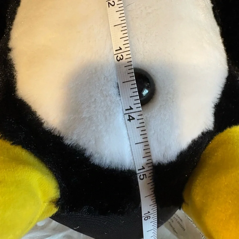 Rasta Penguin Plush Toy - Black, White, Yellow, Green, Red